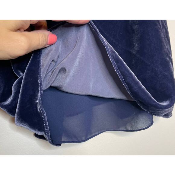 Lilly Pulitzer Silk Velvet Racerback Tank Top in Navy Blue Dusk Blouse XS - Picture 5 of 9